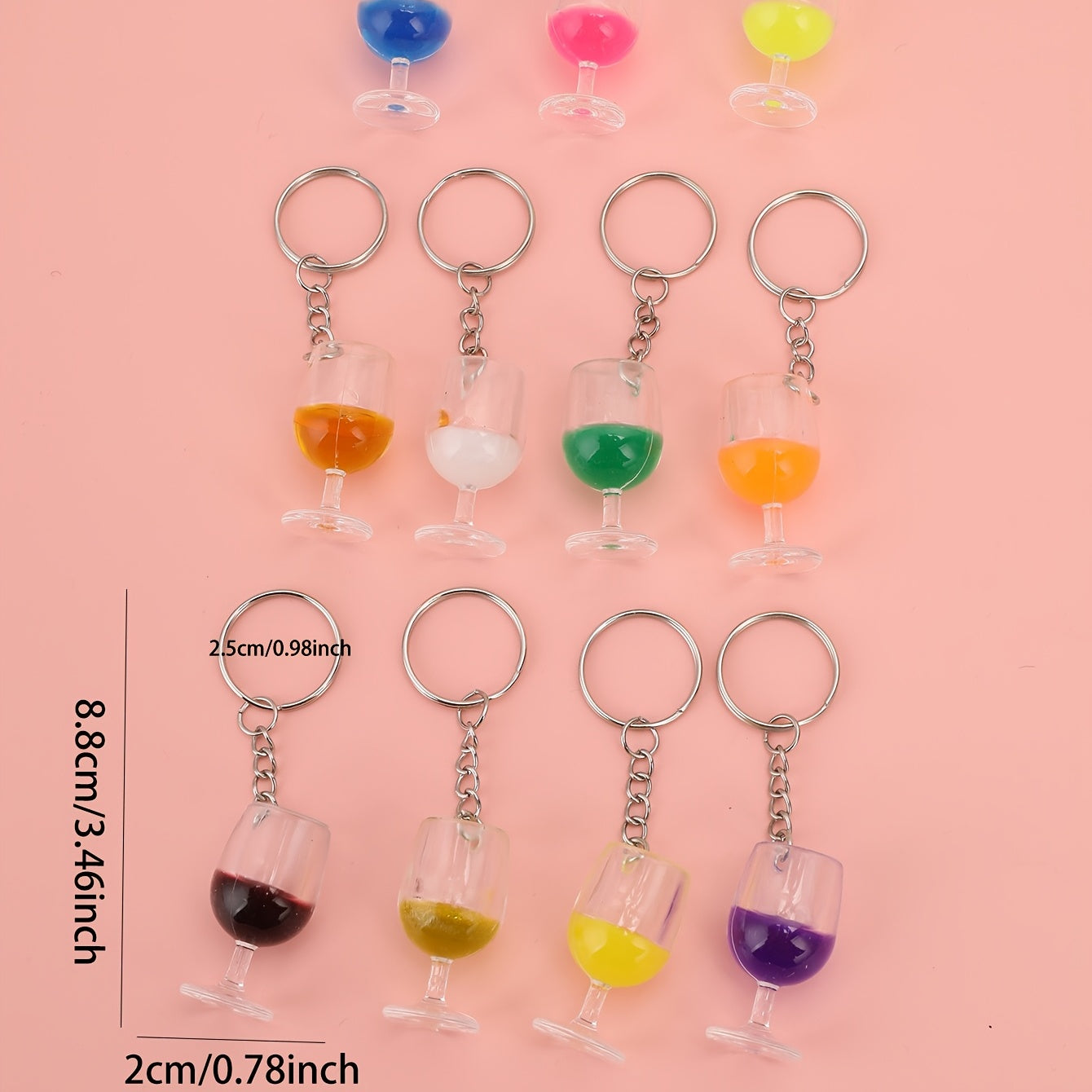 Juice Model Keychain Resin Key Ring Purse Car Accessory Gift