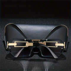 Men's Square Sunglasses Large Frame UV Protection Eyewear