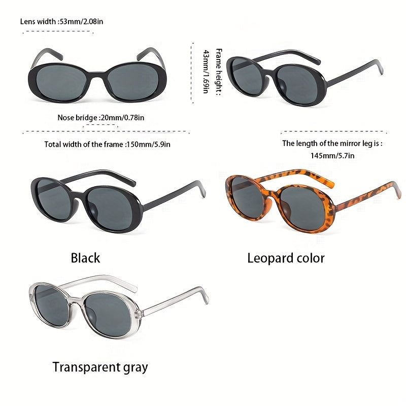 Square Oval Sunglasses Anti Glare UV400