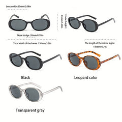 Square Oval Sunglasses Anti Glare UV400