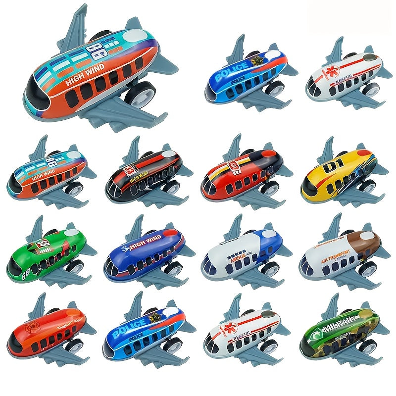 Mini Airplane Toys Internal Power Manual Pull Back Creative Toy