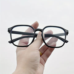 Men's Trendy Transparent Large Frame Glasses