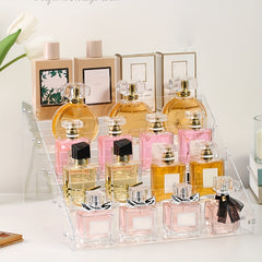 2 Tier Acrylic Nail Polish & Lipstick Holder Clear Display Stand
