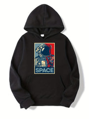 Space Astronaut Boys Hooded Sweatshirt Spring Fall Kids Clothing