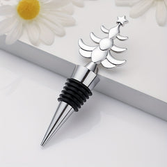 4pcs Christmas Wine Stoppers, Deer, Tree, Snowman Design
