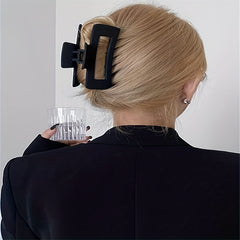 Matte Steel Hair Claw Ponytail Holder Hair Accessories
