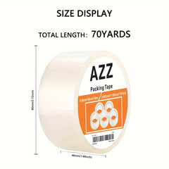 Professional Packaging Tape 1.88Inch X 70Yards Heavy Duty Transparent Material