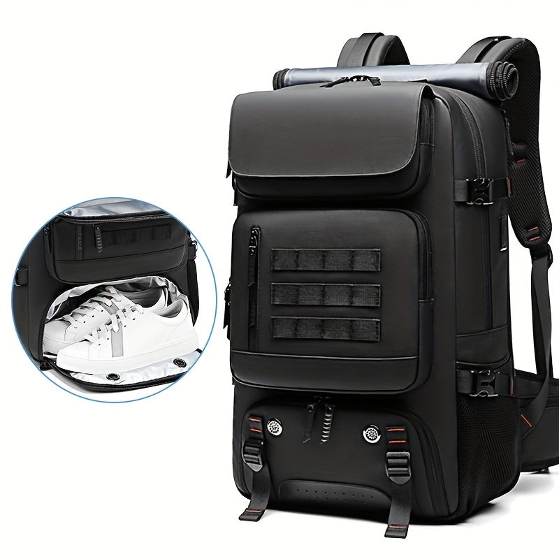 Waterproof Business Laptop Backpack with Shoe Bag & USB Port