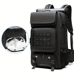Waterproof Business Laptop Backpack with Shoe Bag & USB Port