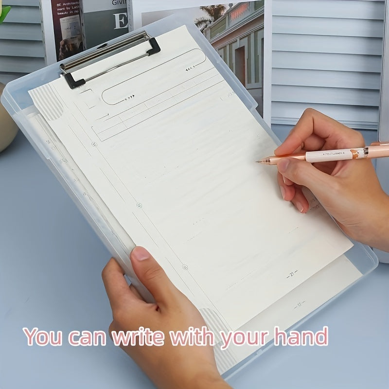 2pcs A4 Storage Box Clip Stationery Paper Storage Device