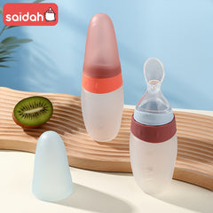 100ml Squeeze Feeding Bottle with Spoon