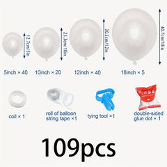 109pcs Party Balloon Arch Kit Set for Wedding Birthday Party Decoration