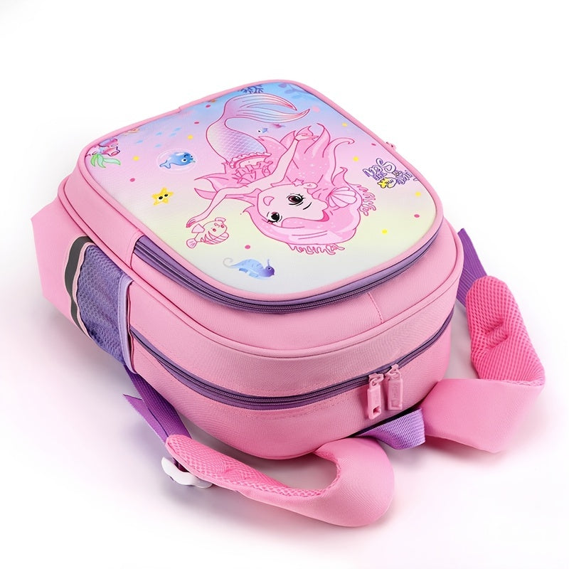 Kids Cartoon Mermaid Unicorn Backpack Lightweight Schoolbag