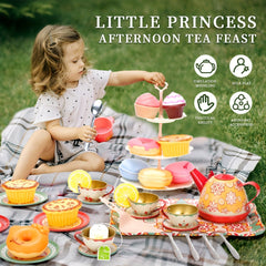 Mixed Colors 14pcs Tea Set for Winter Year