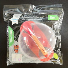 Non Slip Suction Cup Bowl Set with Spoon