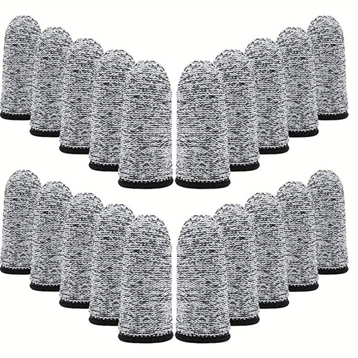 20pc Reusable Cut Resistant Finger Cots for Crafting