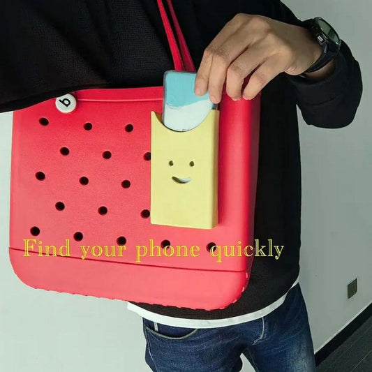 Soft Rubber Bag Phone Holder Insert for Storage