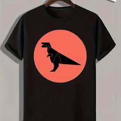 Dinosaur Silhouette Print Men's Graphic T-shirt