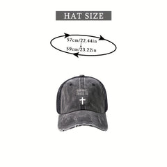 Vintage Distressed Baseball Cap Mesh Sunshade Dad Hat