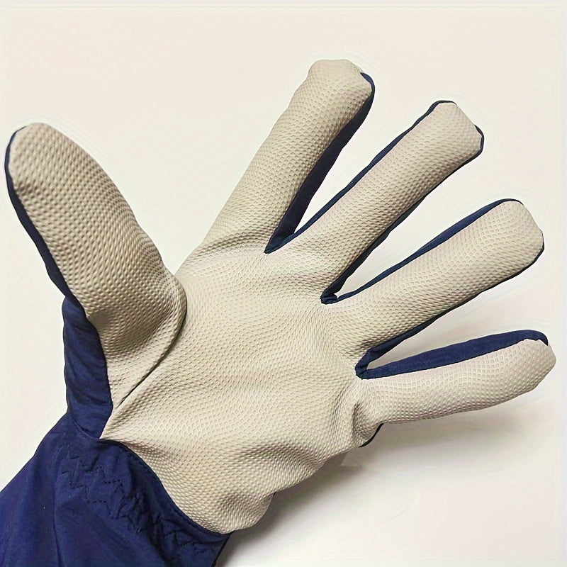 Men's Coldproof Skiing Gloves Snowflake Logo Touch Screen Magic Stickers