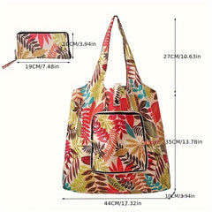 2pcs Waterproof Shopping Bags Set Portable Folding