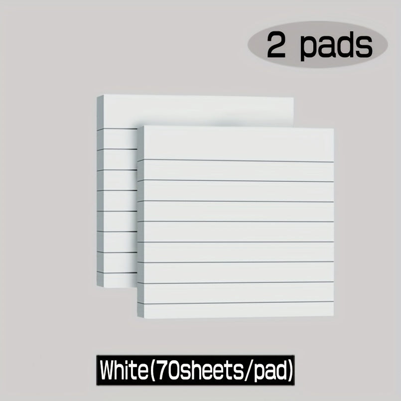2 Pads 70 Sheets Pastel Lined Sticky Notes