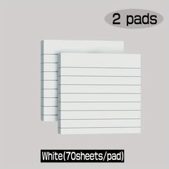 2 Pads 70 Sheets Pastel Lined Sticky Notes