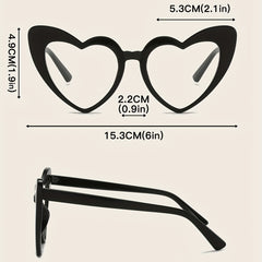 Heart Sunglasses For Women Men Casual Love Theme Candy Glasses UV400