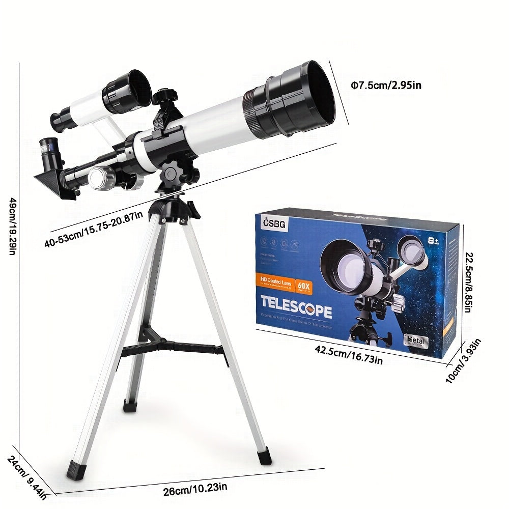 Kids Metal Appearance Telescope with Accessories