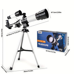 Kids Metal Appearance Telescope with Accessories