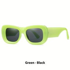 Large Square Sunglasses Casual Gradient Glasses UV400