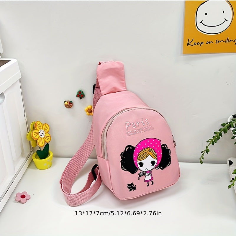 Cute Girl Chest Bag Cartoon Crossbody Bag