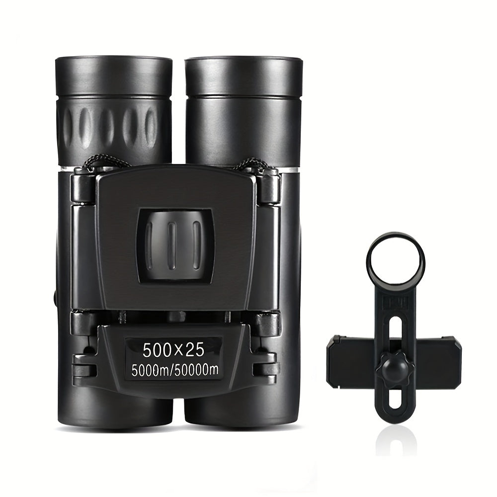 HD Binoculars BAK4 Prism Portable Foldable for Outdoor Camping Hiking