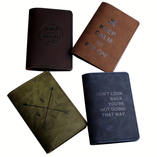 Men's Multifunctional PU Passport Bag Driver's Leather Case Holder