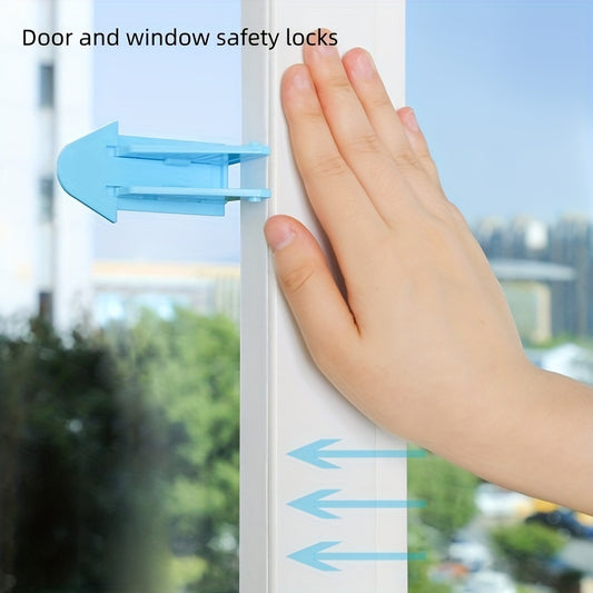 3pcs Kids Sliding Door Window Lock Safety Lock Punching Limit Moving Window Lock