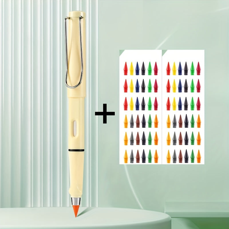 Pencil 72 Heads Colors Combination 0 5mm Inkless Metal Pen