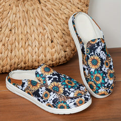 Women's Canvas Slip-On Low Top Shoes Casual Walking Loafers