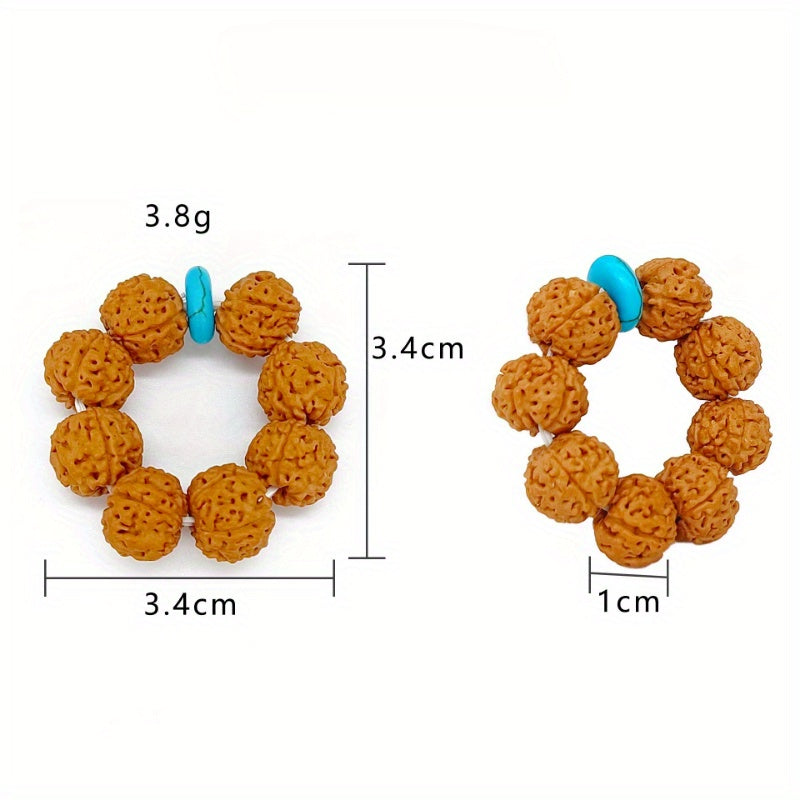 Finger Winding Ring Brown Fuzzy Texture Fidget Toy for Relax & Stress