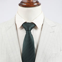 Thin Stripe Polyester Tie Business Formal Necktie Men