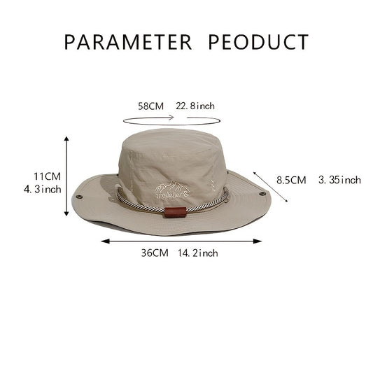 Men's Sun Protective Bucket Hat for Outdoor Activities
