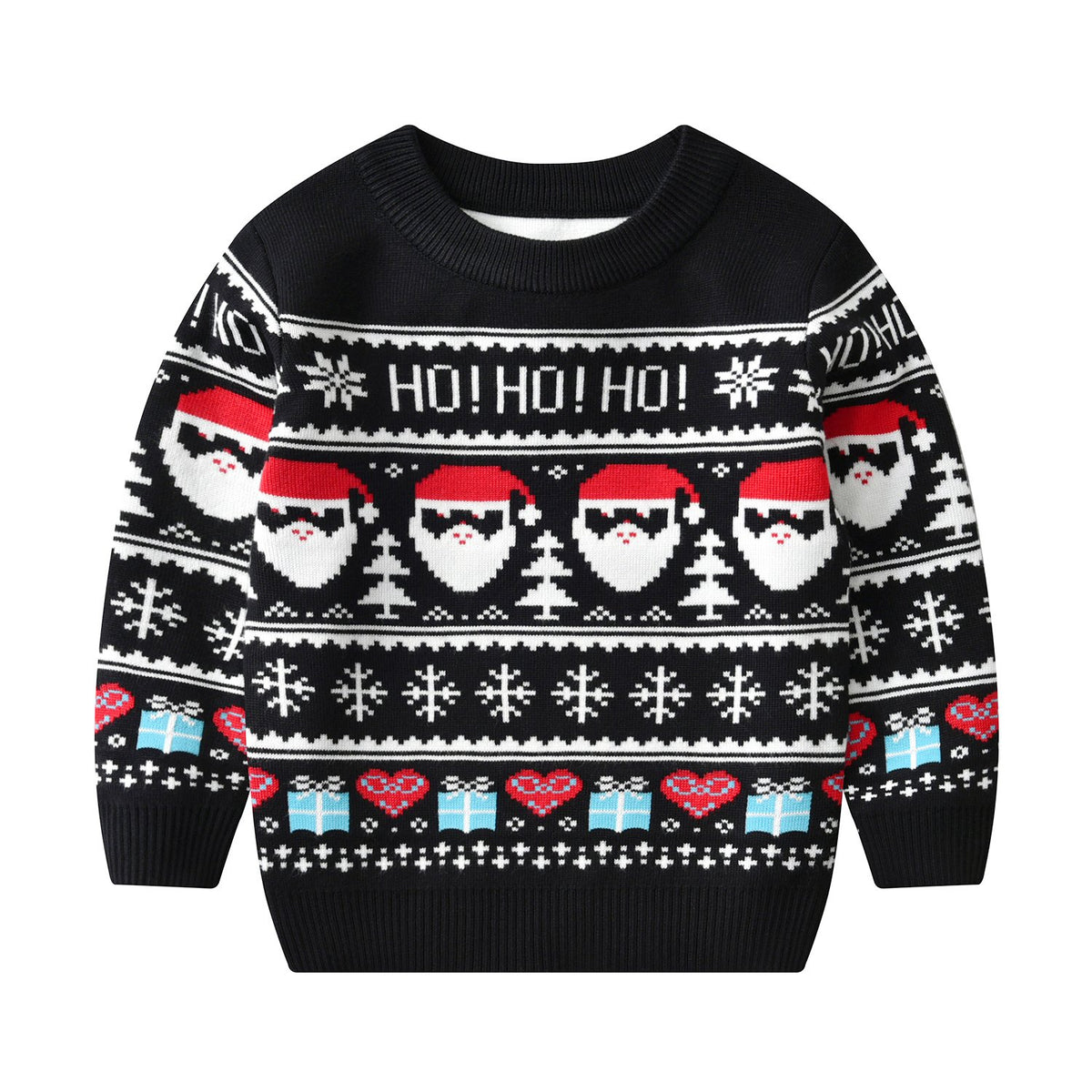 Christmas Santa Boys Knitted Sweatshirt
