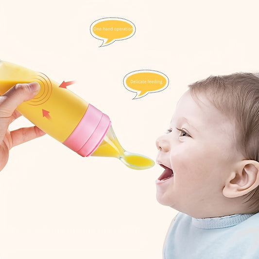 Baby Silicone Feeding Bottle Spoon Feeder 90ml