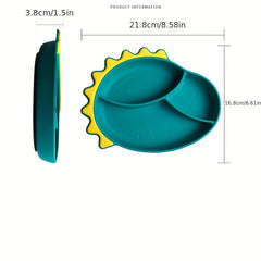 Silicone Baby Divided Food Supplement Bowl Anti-fall Suction Plate