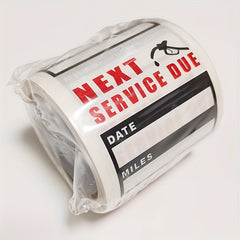 120 Sheets Car Change Sticker Maintenance Reminder Waterproof