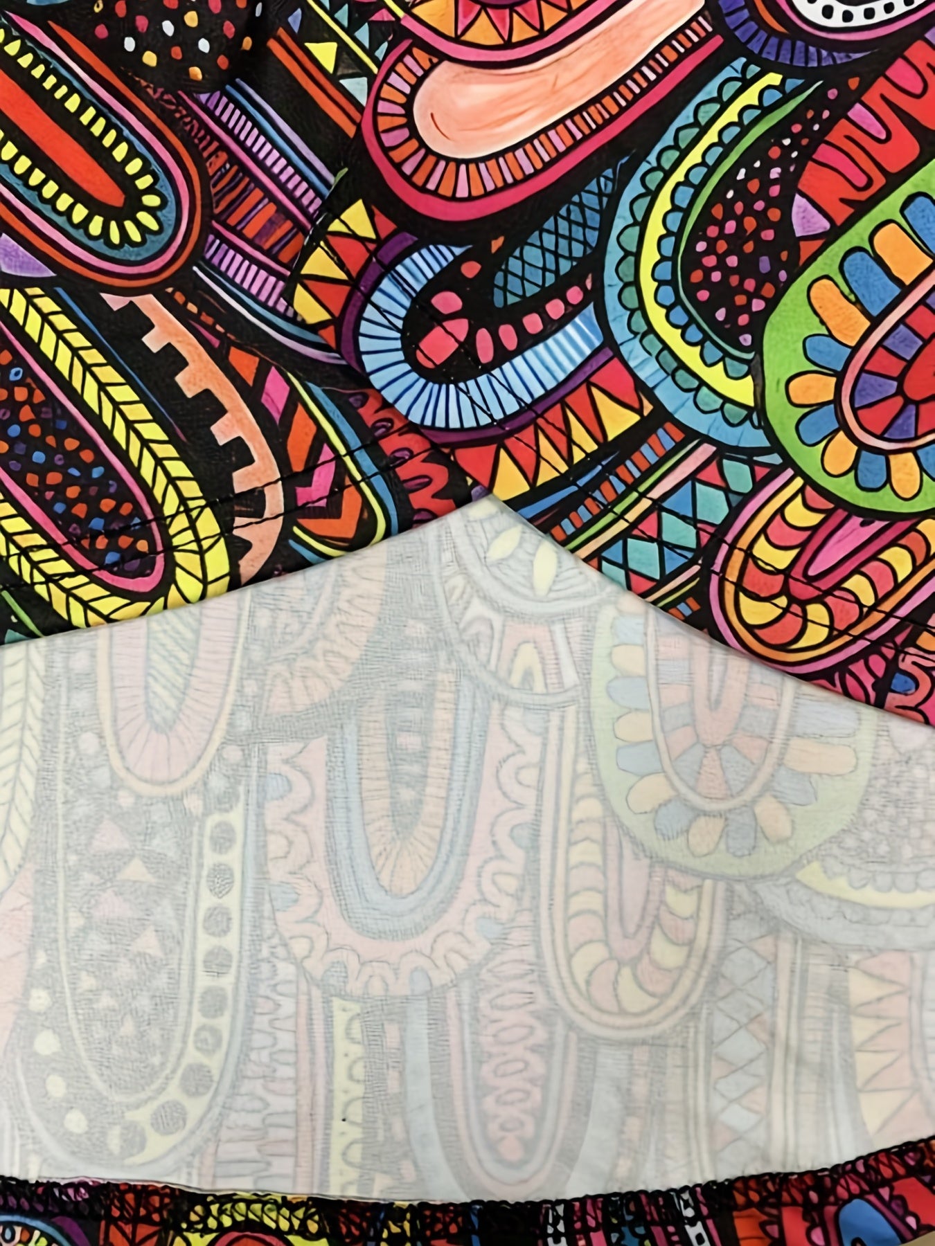 Boho Sleeveless Jumpsuit Graphic Print Wide Leg Jumpsuit