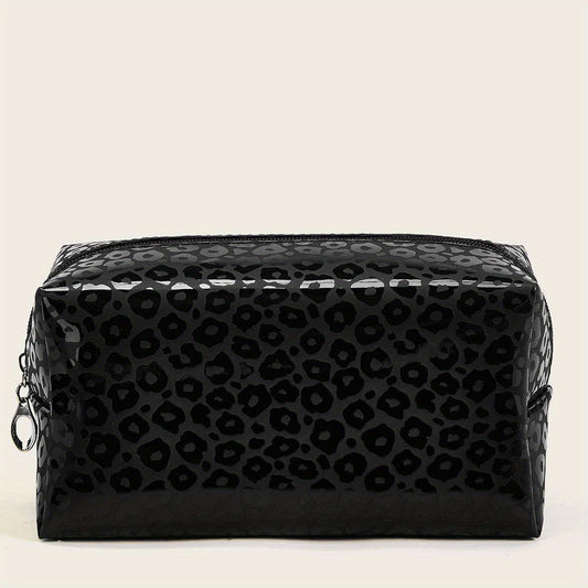 Leopard Print Makeup Bag for Travel and Organization