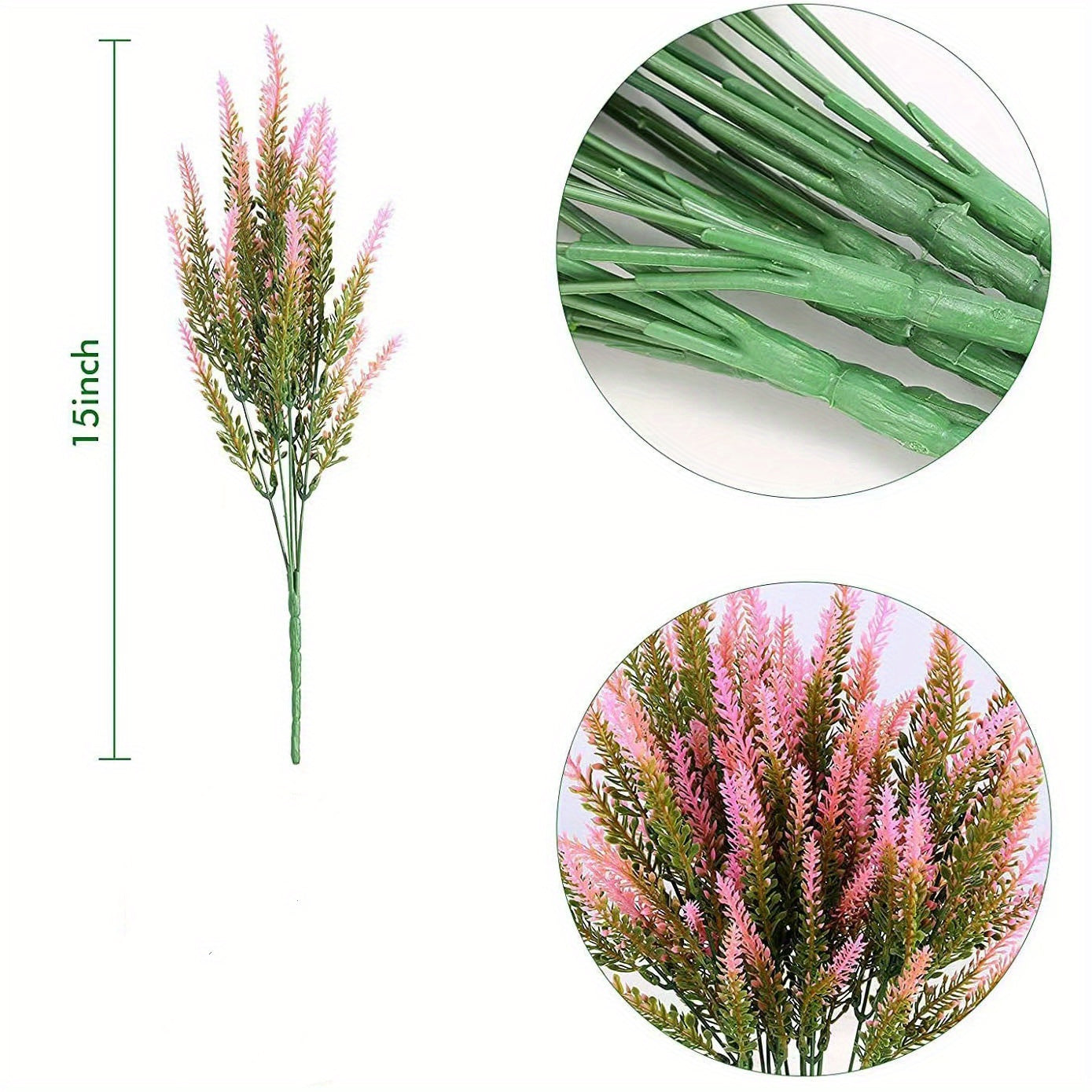 Romantic Lavender Plastic Flower Bouquet