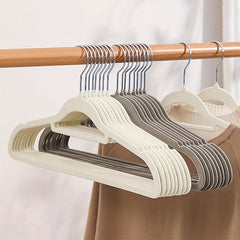 Adult Flocking Hangers Anti-slip Prevent Shoulder Bulges Stackable