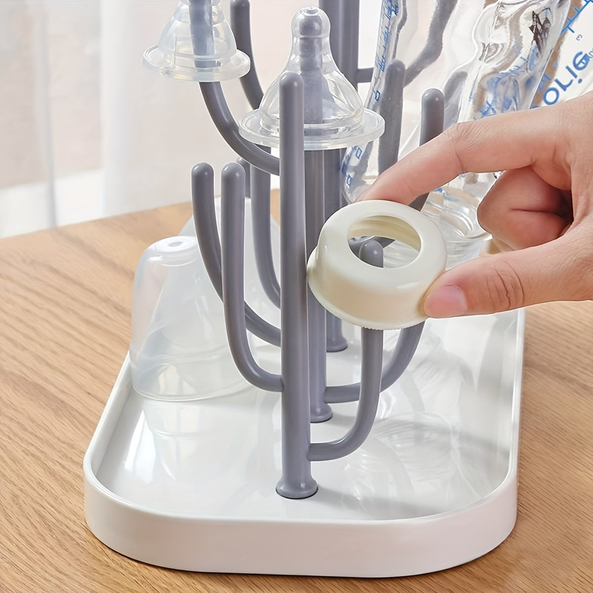 Tree Branch Baby Bottle Drying Rack with Base