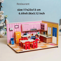 3D Puzzle Model Paper DIY Toy for Girls